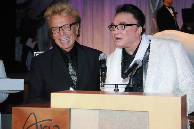 Siegfried & Roys made an appearance at the Las Vegas Philharmonic Diamonds are Forever gala at Aria on Saturday, March 1, 2014.